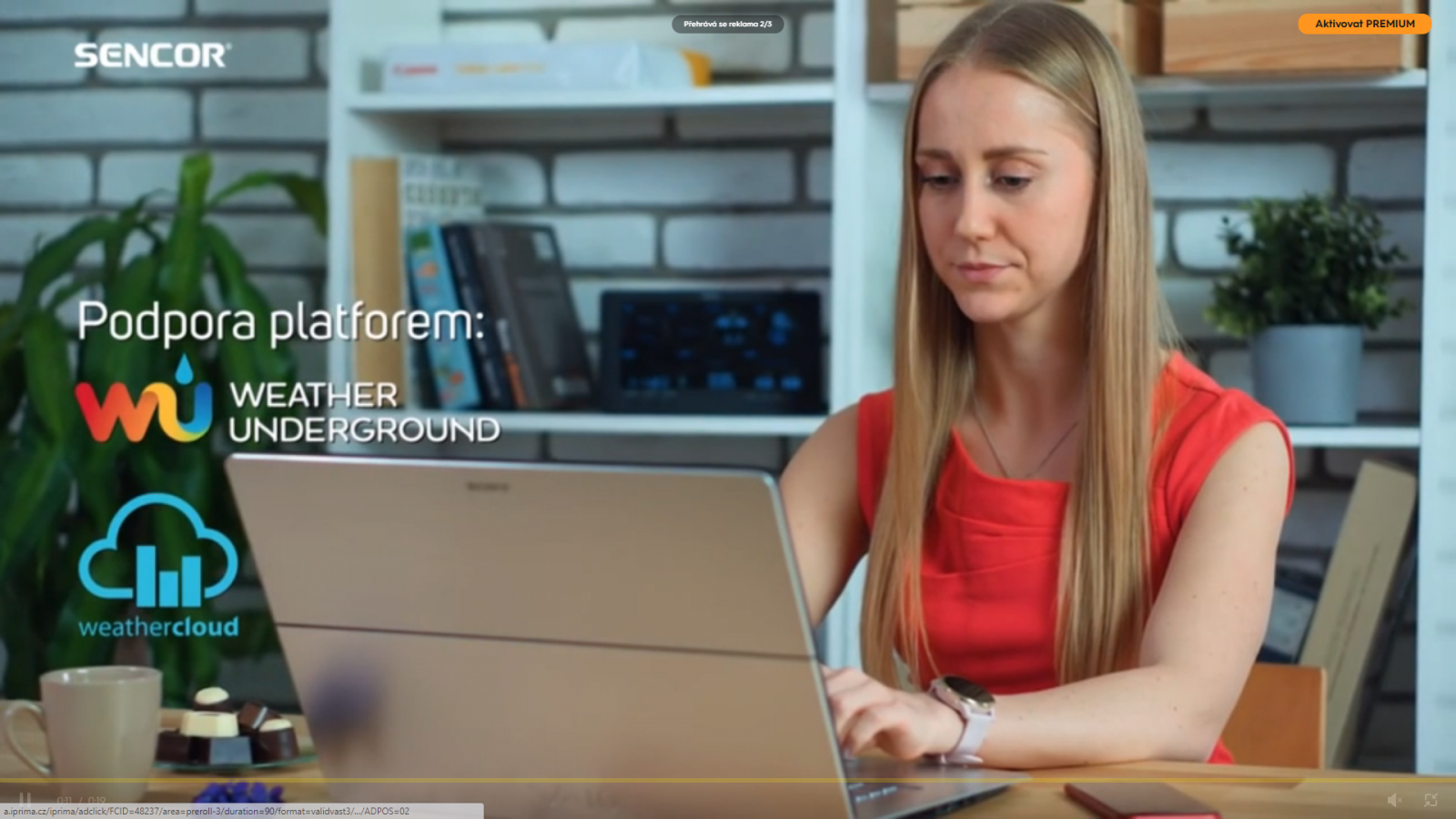 Rozlišení a reklamy v bezplatné verzi Prima+