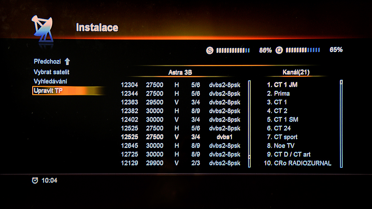 Minigalerie přijímače GoSAT GS 7060 HDi