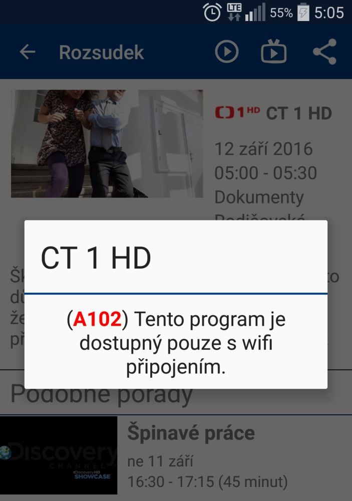 Skylink Live TV - pouze Wi-Fi a bez ČT24 (ostrá verze)