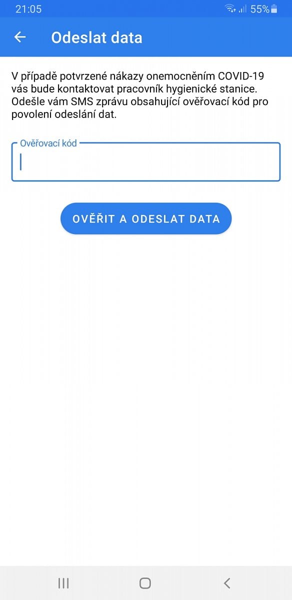 eRouška 2.0 - mobilní aplikace - Android