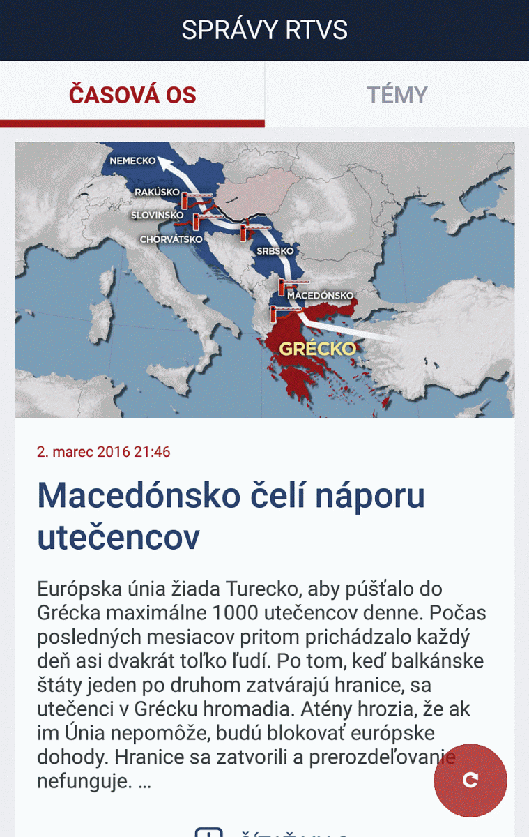 RTVS - aplikace 2016