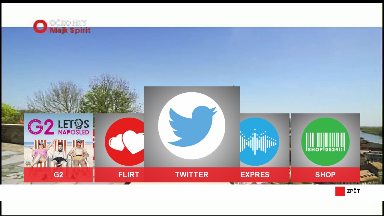Aplikace Twitter v hybridním vysílání televize Óčko