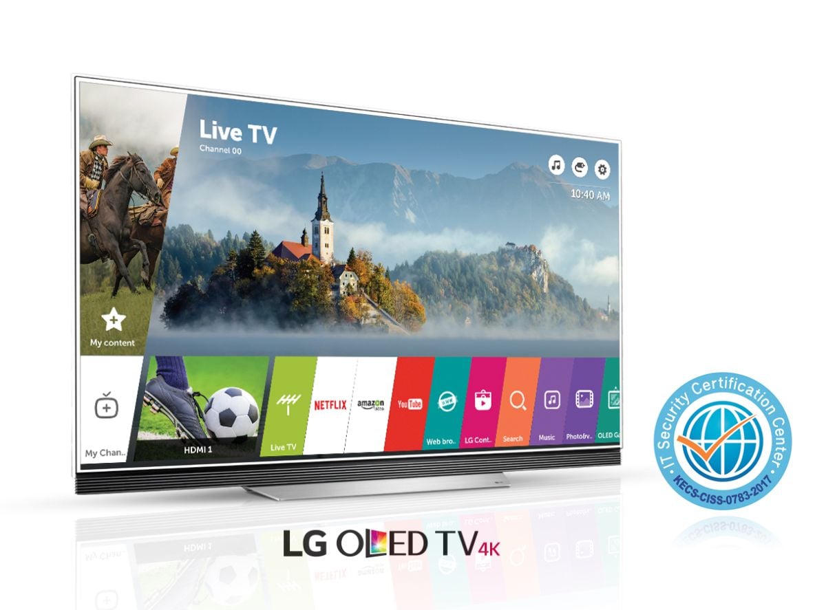 LG OLED TV - bezpečnostní certifikát.