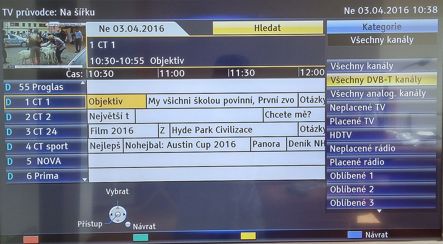 Panasonic TX-49DS500 - EPG