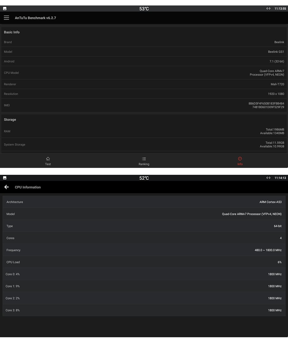 AnTuTu + Geekbench