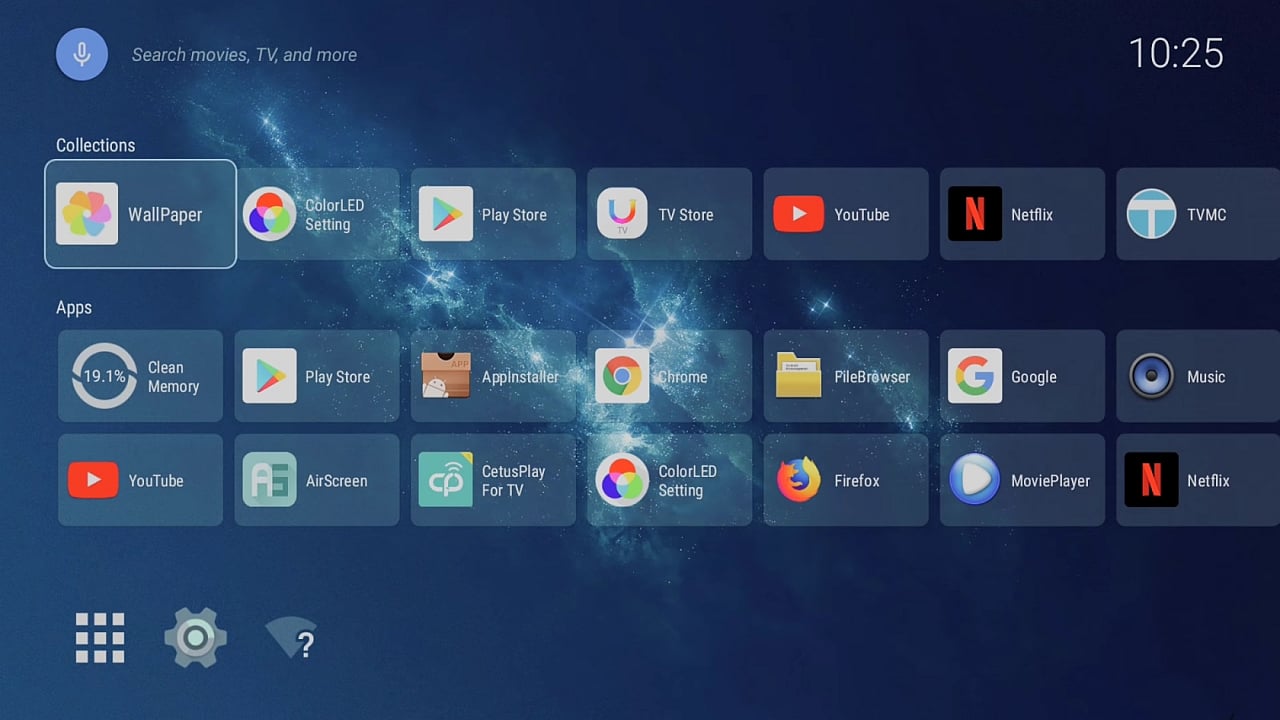 Ukázky rozhraní a nastavení podsvícení A95X F4