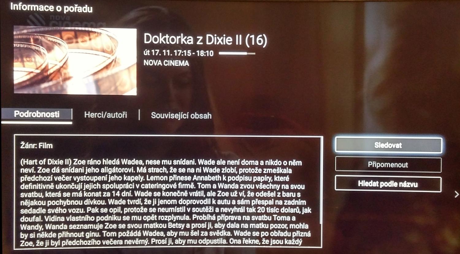 Sony KD-55X8505 - EPG