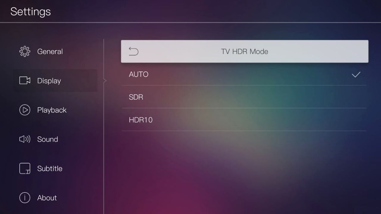 Egreat A10 - Menu nastavení – nastavení videa