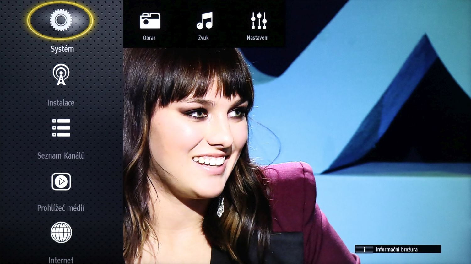 JVC LT55VUA - menu nastavení