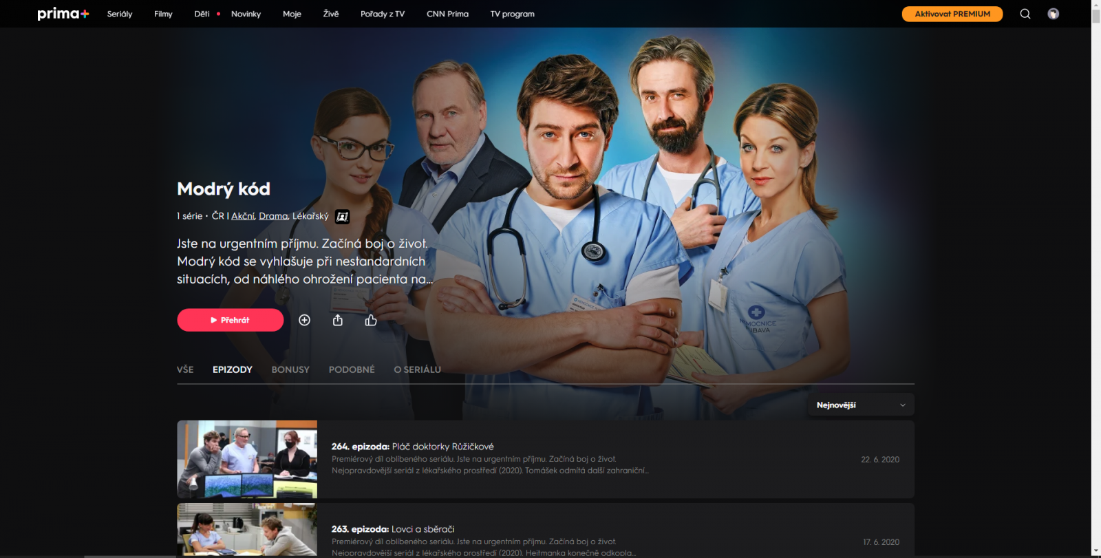 Modrý kód a ZOO na Prima+