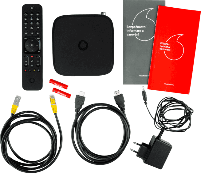 Obsah českého balení Vodafone TV