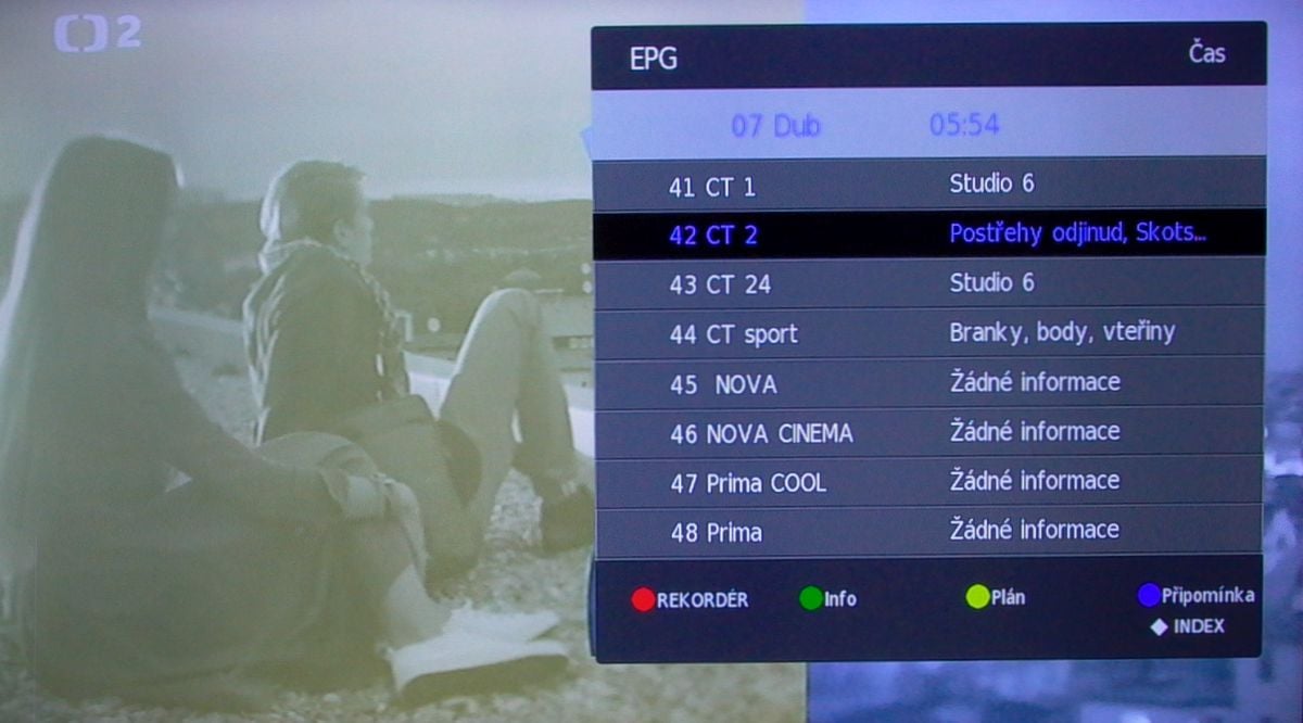 Sencor SLE 43F58TCS - EPG
