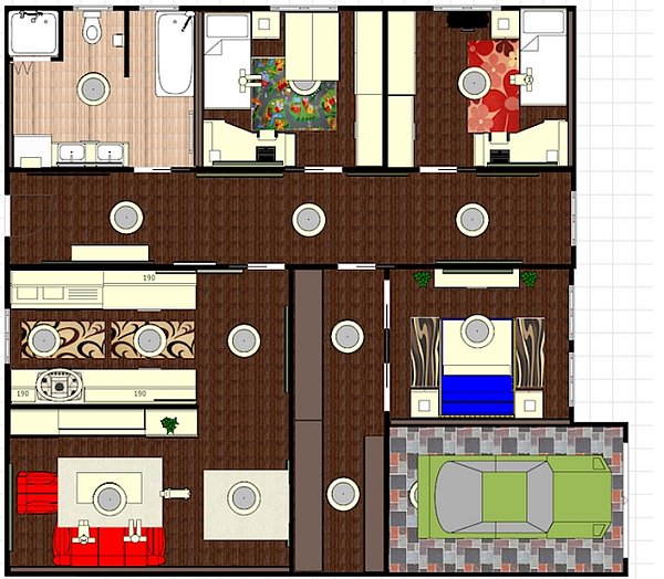 Na webových stránkách Room Arrangeru najdete celou řadu zajímavých projektů od zjevně spokojených majitelů programu. Tento patří autorovi jménem Jolka.
