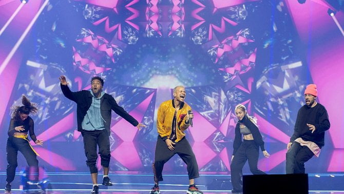 Eurovize 2021 - Benny Cristo (Ben Cristovao) při zkoušce