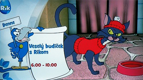 Ukázka ze zkušebního vysílání slovenské dětské televize Rik