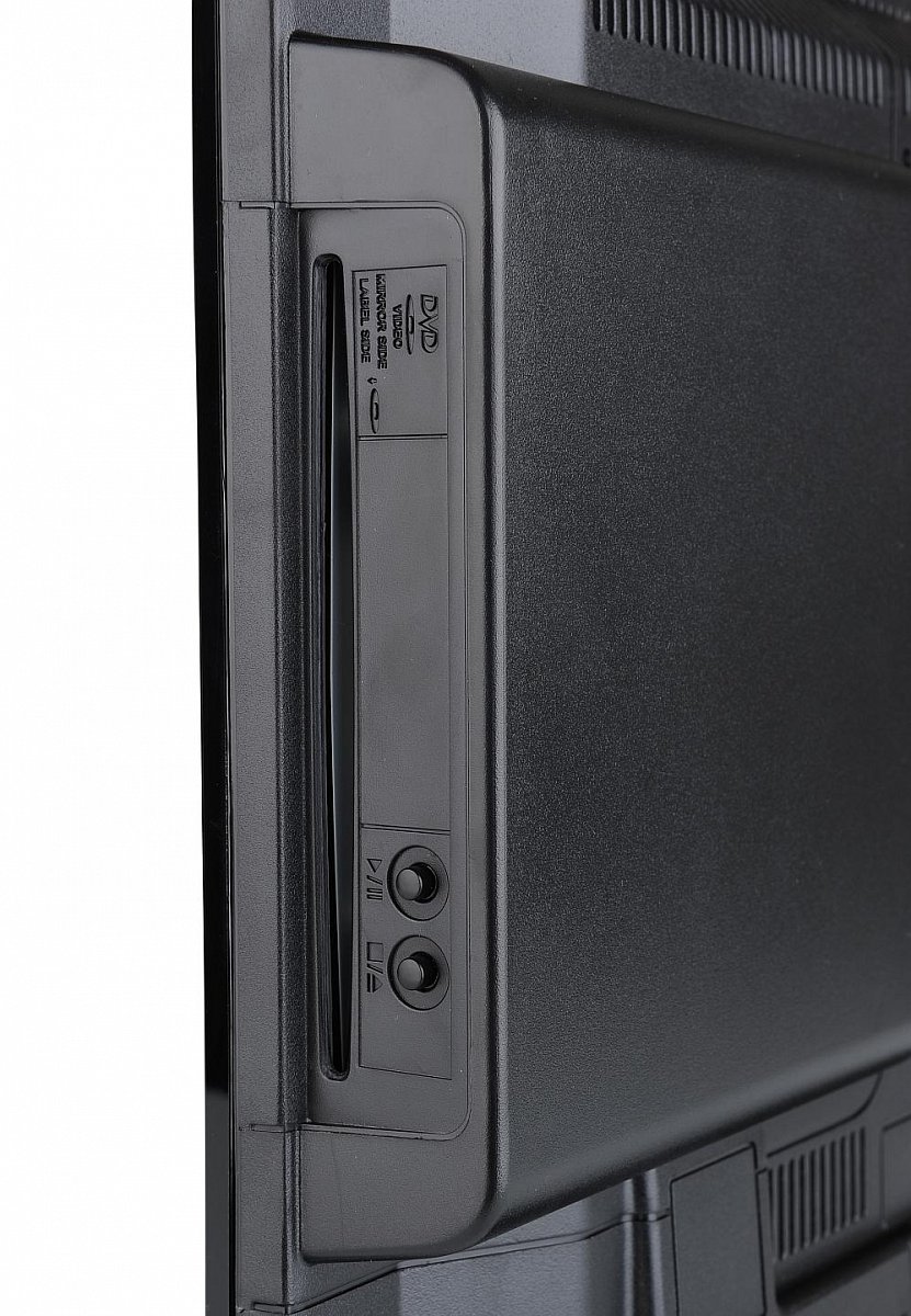 Ovládání zabudované DVD mechaniky. Mechanika je typu slot-in a tudíž se do ní cédéčko nebo dévédéčko pouze opatrně zasune.