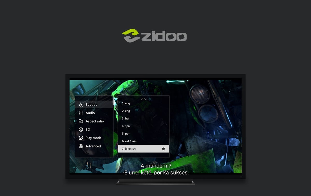 Zidoo Media Center - Titulky