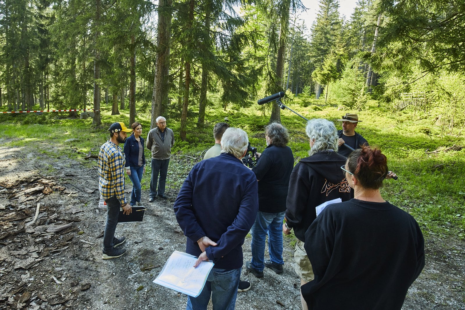 Policie Modrava - štáb při natáčení 4. řady