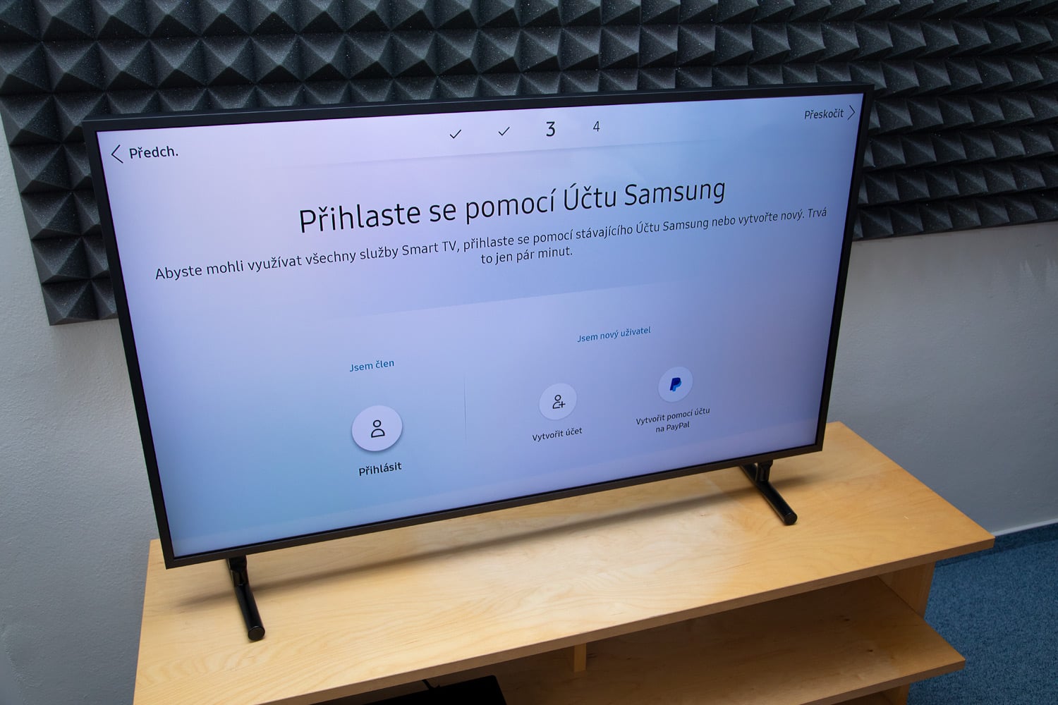 Samsung QE43LS03 - první zapnutí a instalace