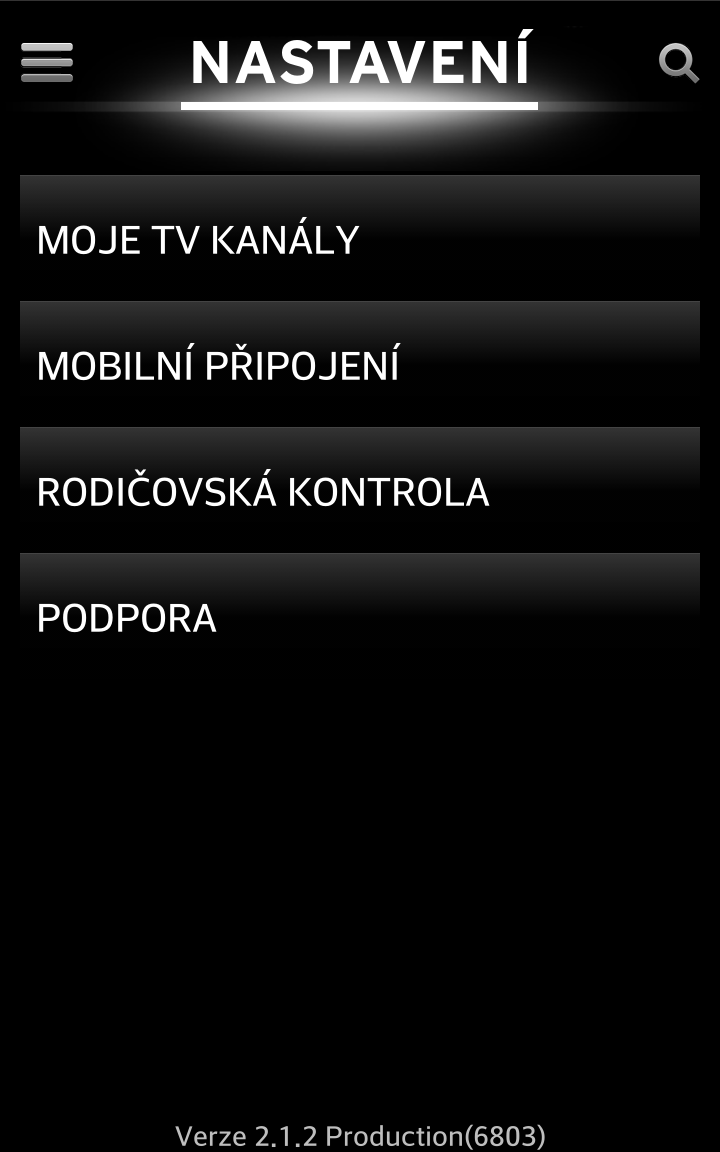 UPC Horizon Go - Nastavení