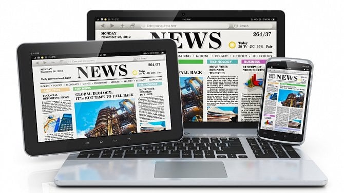 Online média - digital news - zprávy