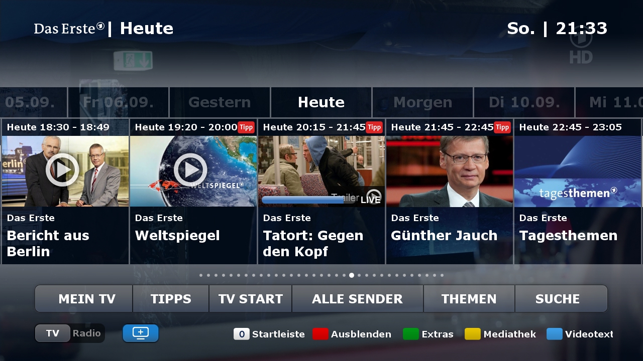 Second Screen německé veřejnoprávní ARD