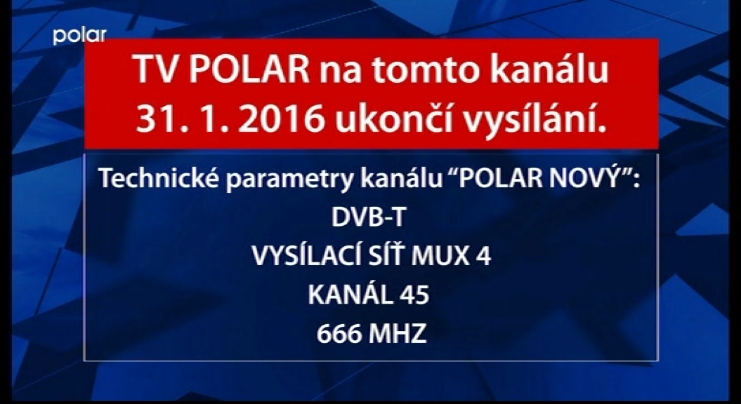 Televize Polar ukončila vysílání v multiplexu 3