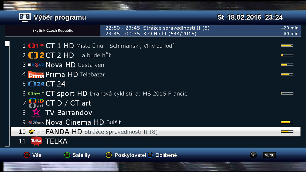 Fotogalerie přijímače Xtrend ET8500 s image OpenXTA