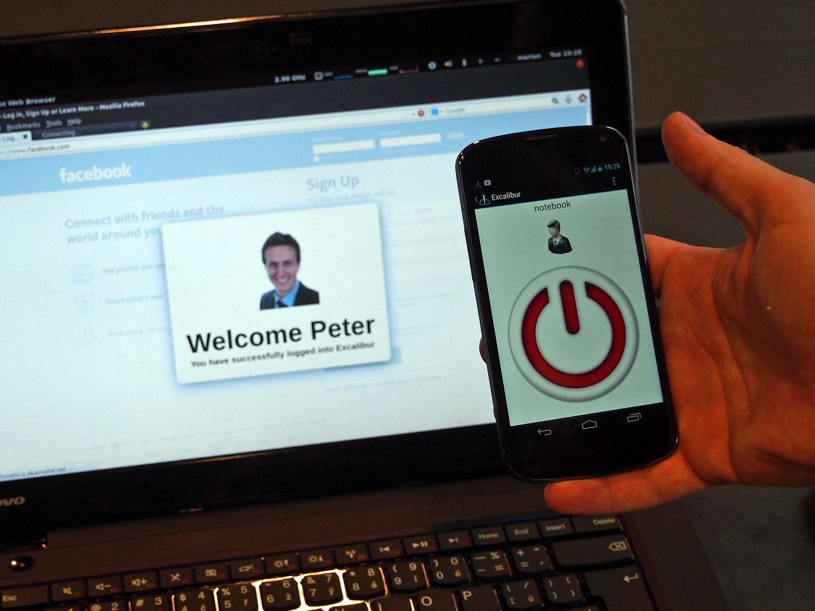 Přihlášení skrze Excalibur