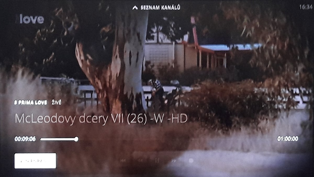 O2 TV - informace v obraze
