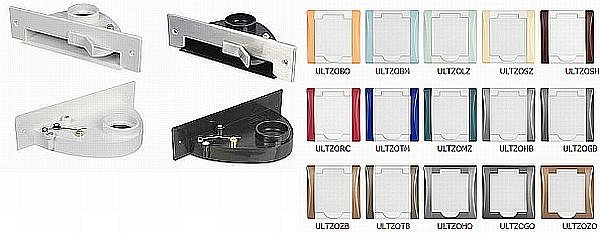 Štěrbinové vysávací zásuvky systému Axpir/Aldes můžete mít v bílé, černé i nerezové barvě. Stěnové zásuvky jsou pak nabízeny v celé řadě variant a toto jsou pouze některé z nich.