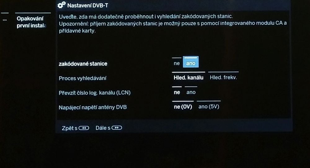 Loewe Bild 7.55-instalace