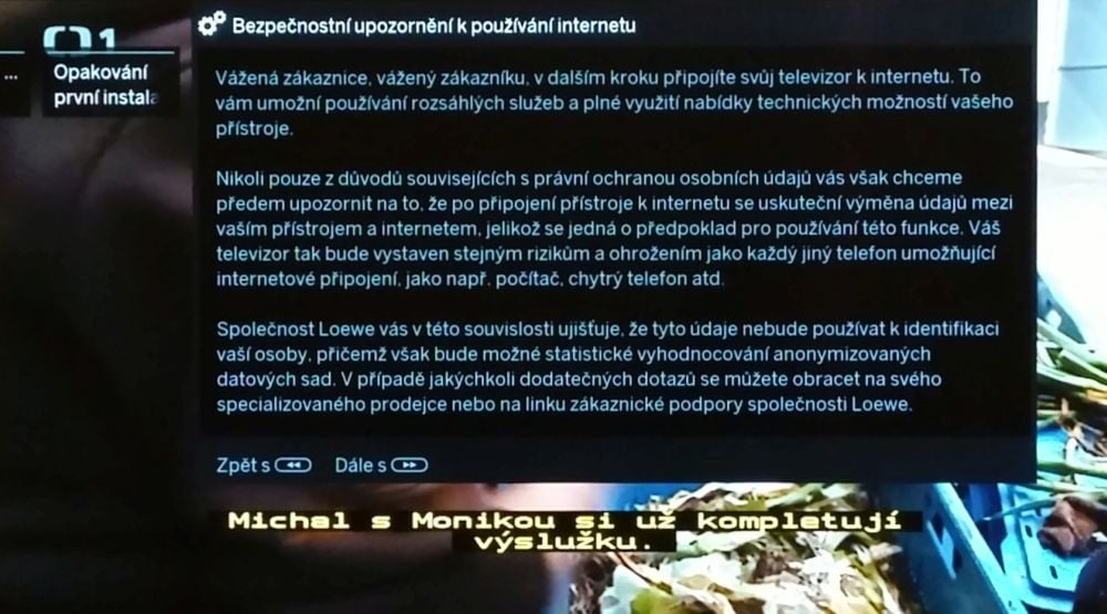 Loewe Bild 7.55-instalace