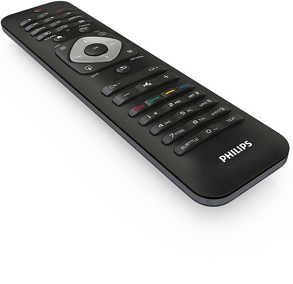 Dálkový ovladač má dobré rozložení, dobře čitelná jsou i tlačítka a do ruky padne velice dobře.