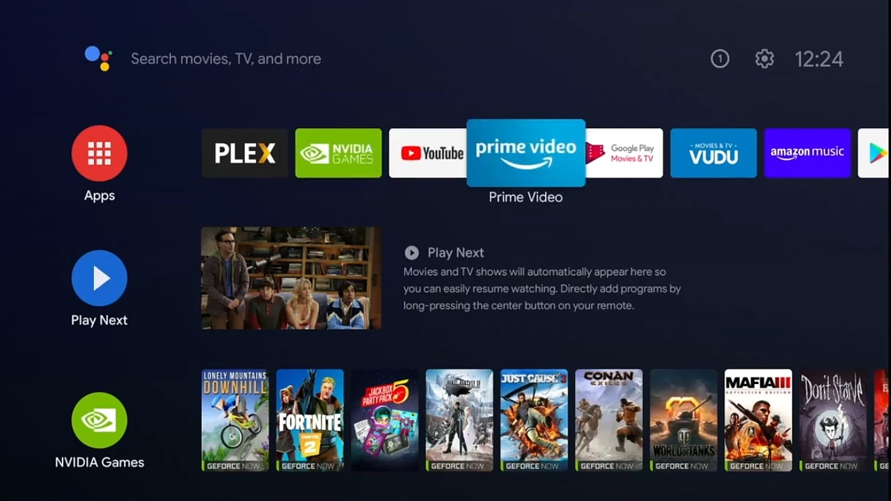 Peacock: aplikace pro Nvidia Shield