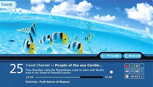 Uživatelské prostředí Poda TV