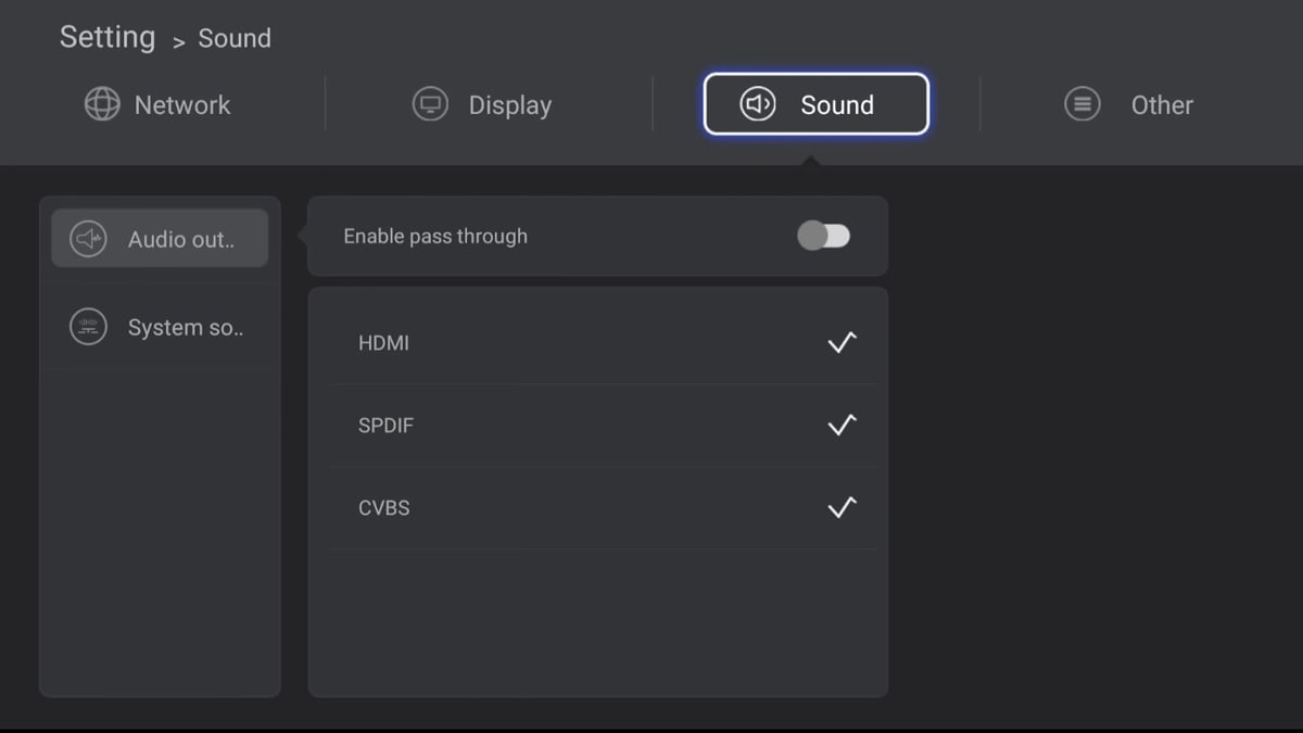 Zidoo H6 Pro - Uživatelská nastavení – základní 2/2