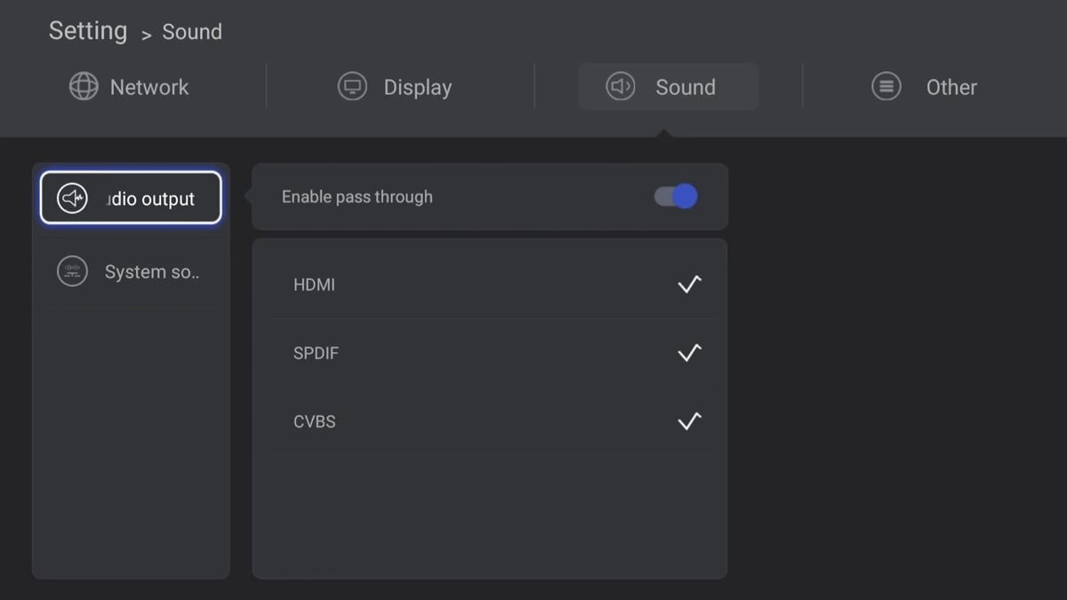 Zidoo H6 Pro - Uživatelská nastavení – základní 2/2