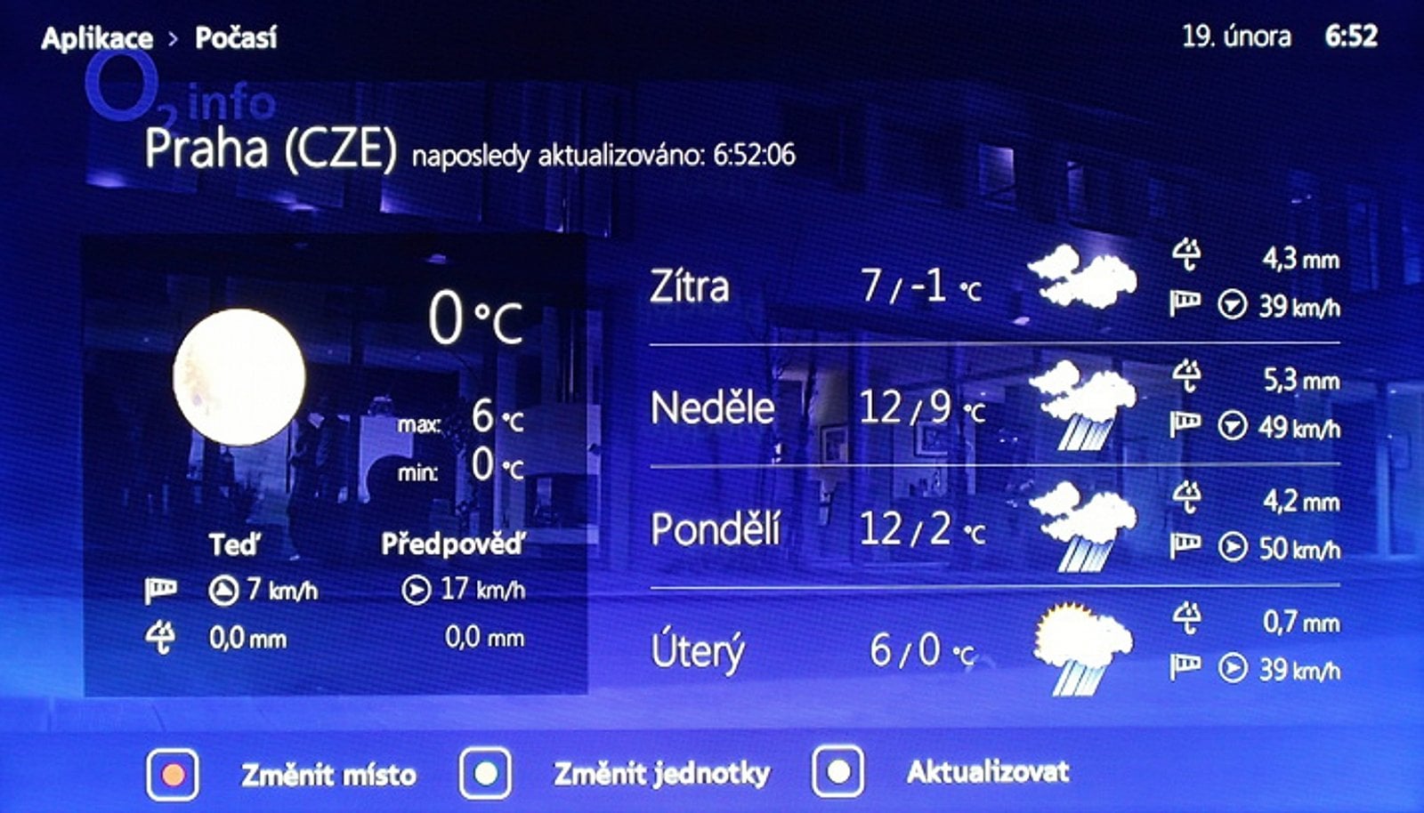 Uživatelské prostředí O2 TV – Nahrávání