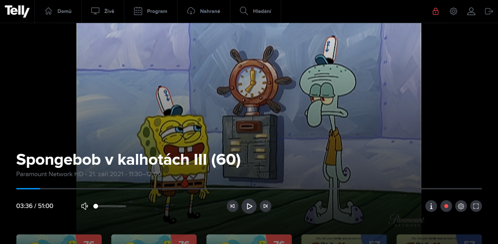 Telly v prohlížeči