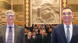 Bill Gates na pekingské univerzitě