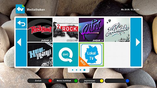 Nové aplikace jsou ve službě Multithek viditelně označeny jako "Neu"