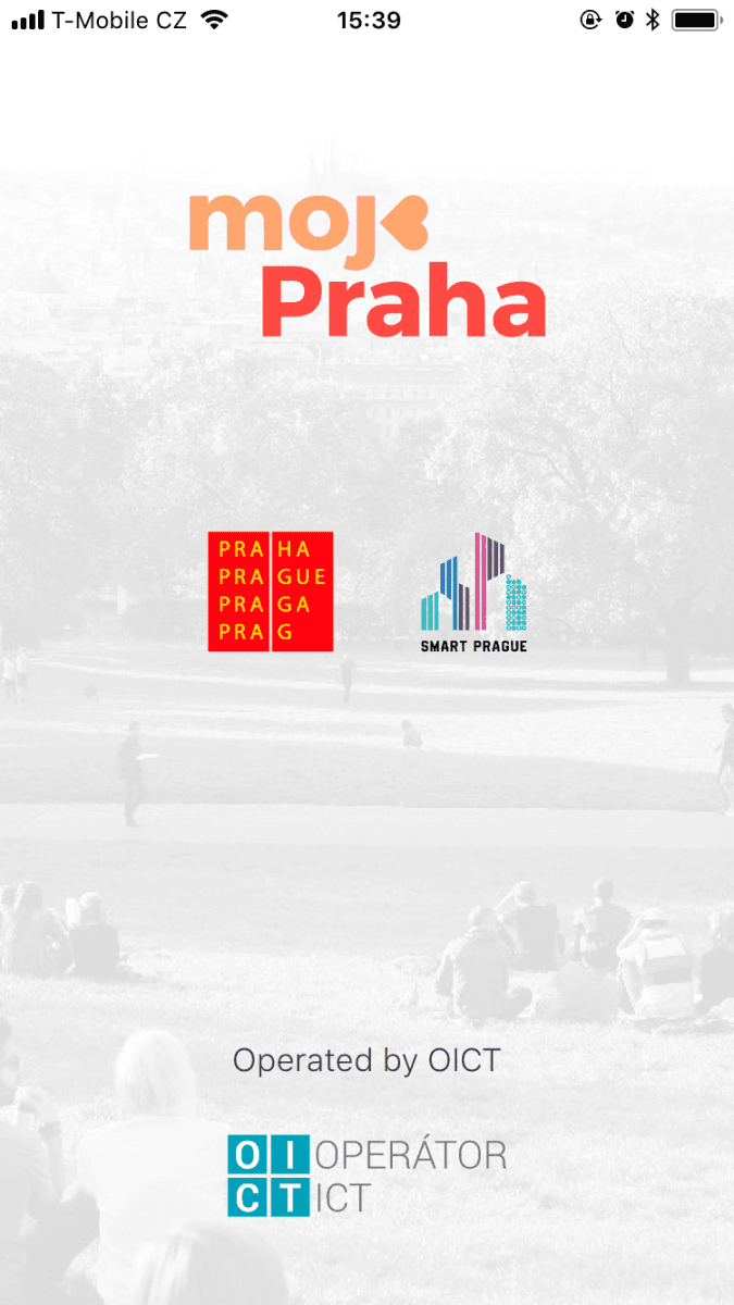 Mobilní aplikace Moje Praha