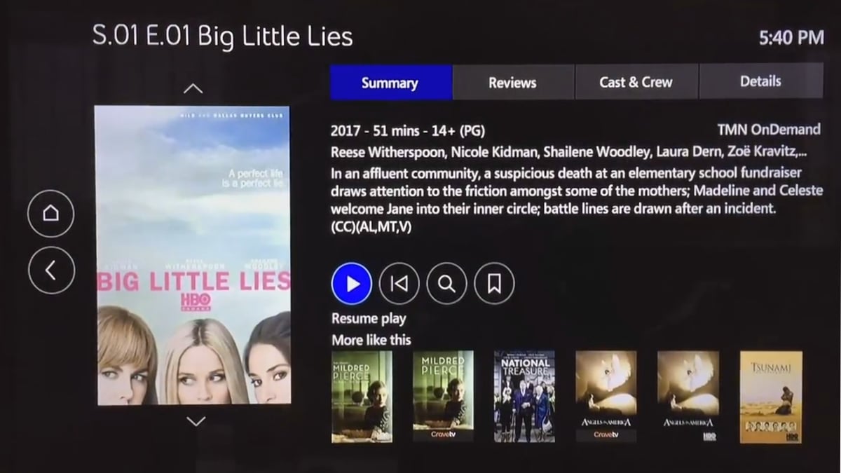 Video On Demand služby Bell Fibe