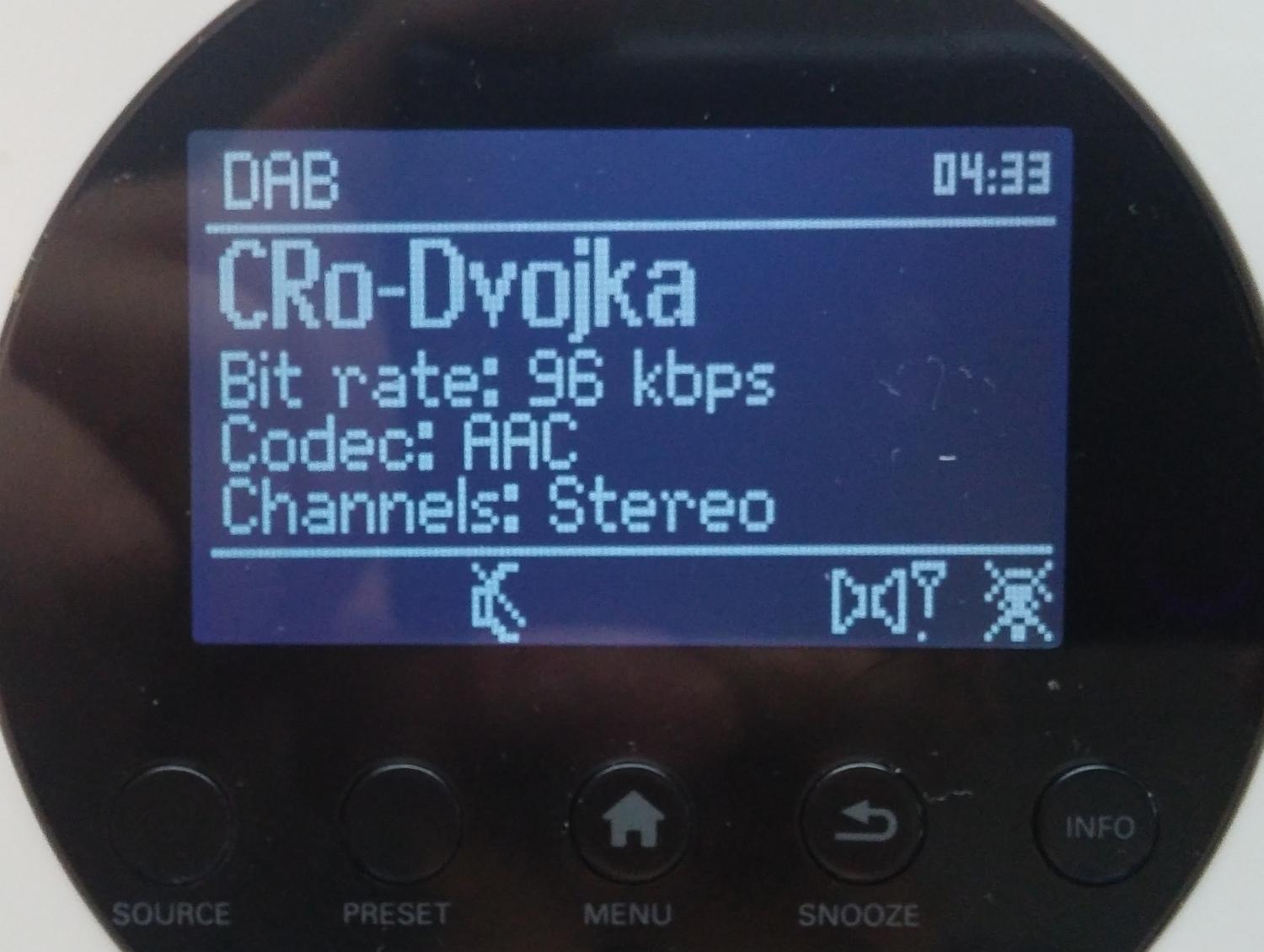 Díky více řádkovému displeji vidíte například i použitý kodek.