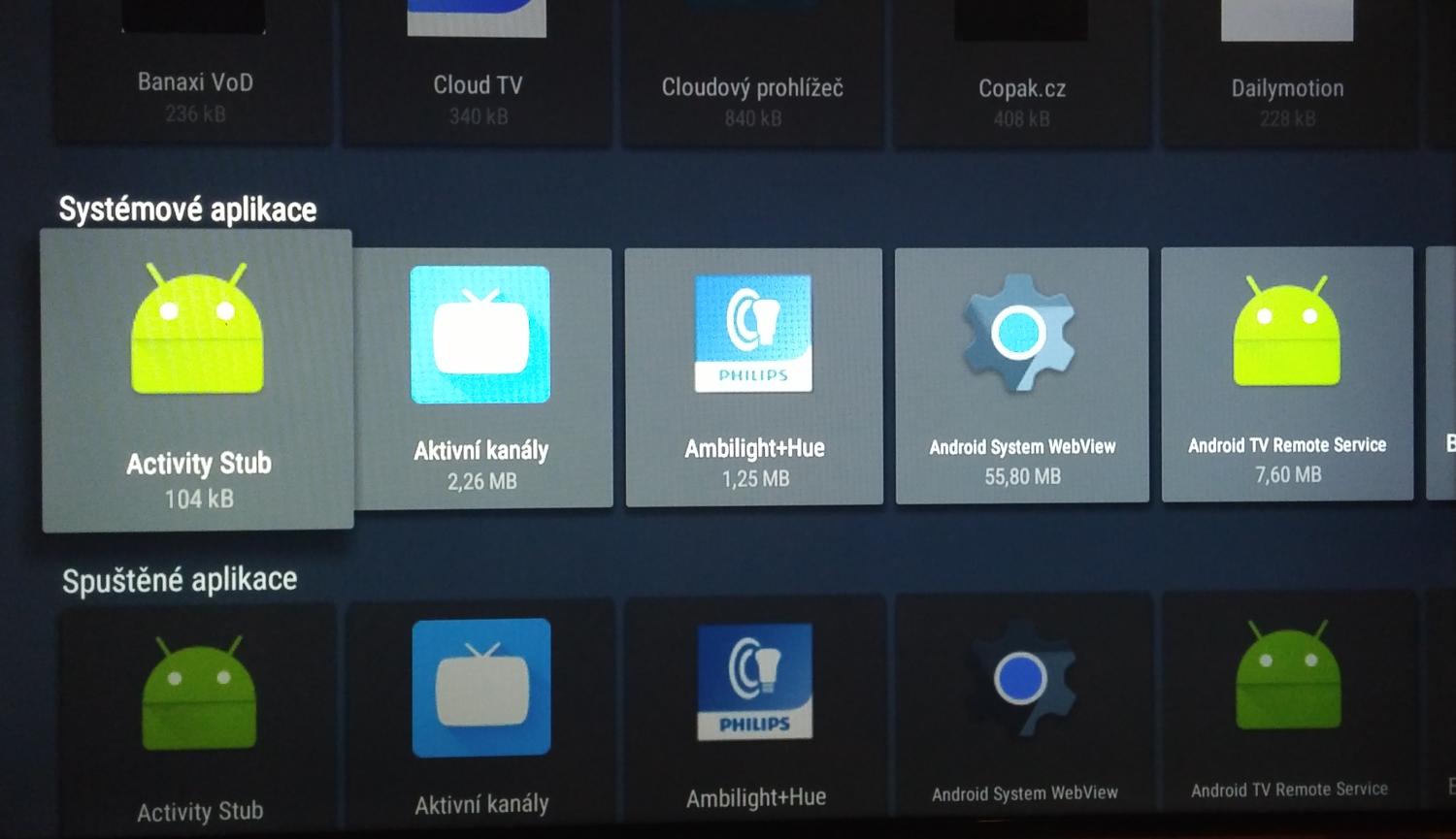 Android TV – nastavení