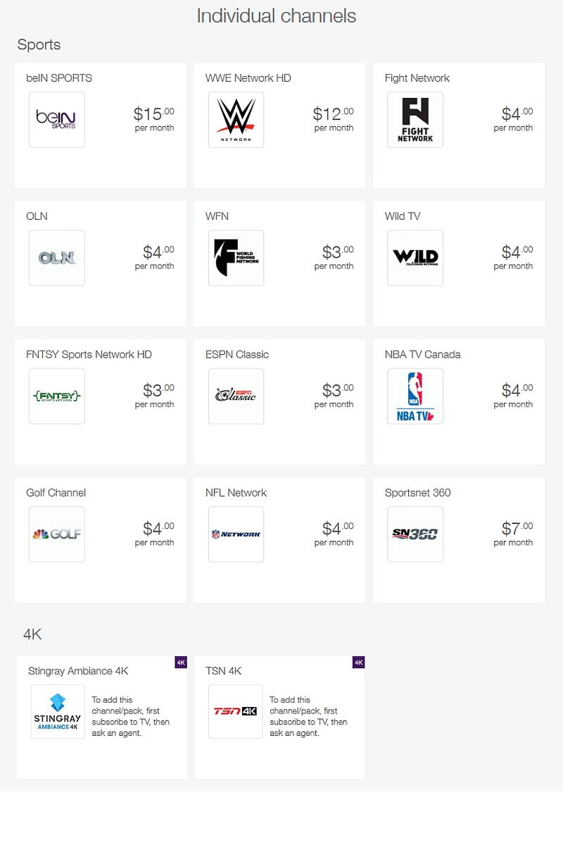 Telus - individuální programy