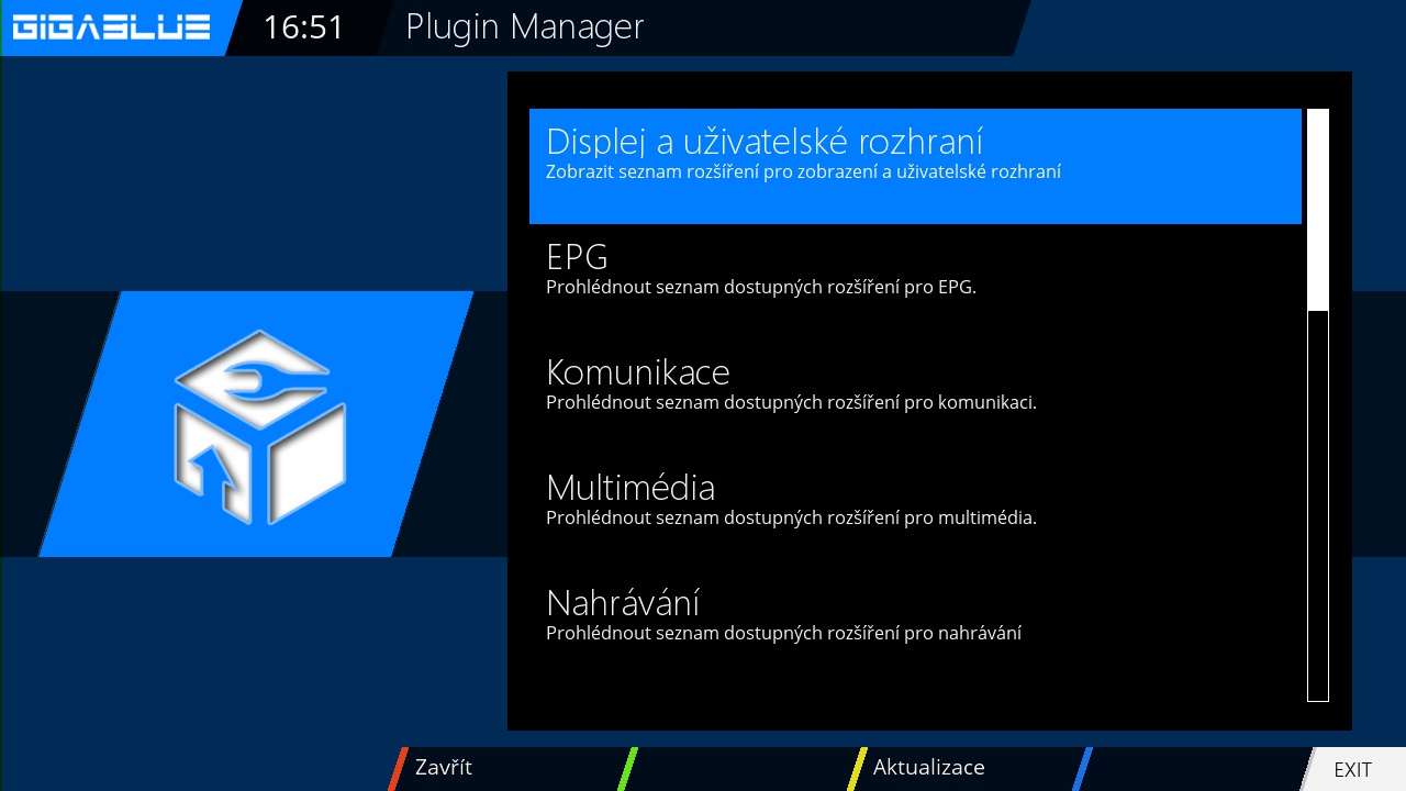 Fotogalerie přijímače GigaBlue HD Quad Plus