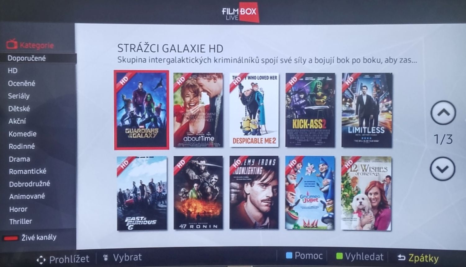 FilmBox Live na Samsung UE49K6372SU
