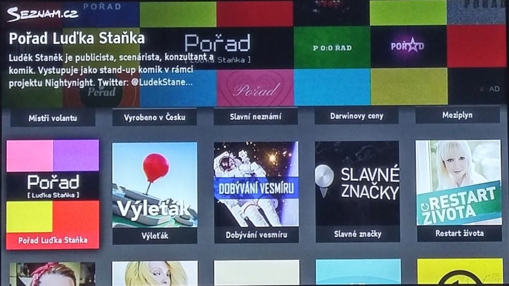 Seznam.cz TV v praxi (HbbTV funkční)